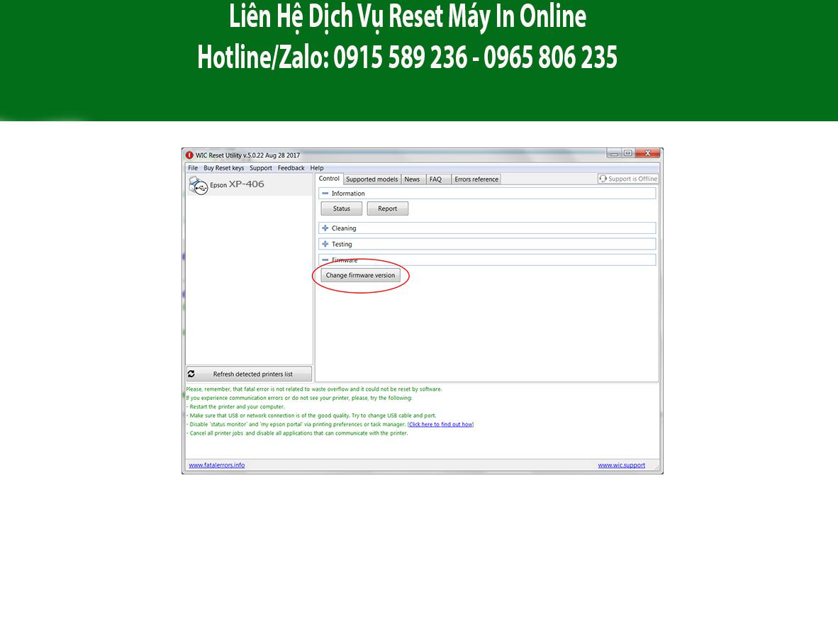 Key Firmware May In Epson XP-406 Step 2